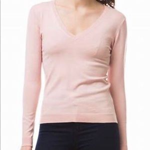 Express BEIGE V-neck